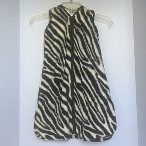 NWT /detached Tag Sleep Sack Pottery Barn Size Small 0-6 MonthsFaux Zebra Fur
